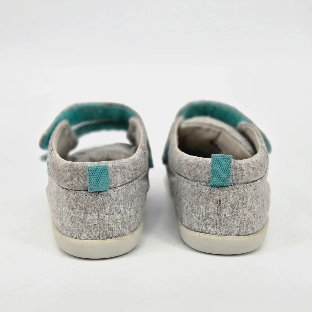 Ten Little Everyday Original Heather Grey Knit Toddler Barefoot Shoes Size 5.5